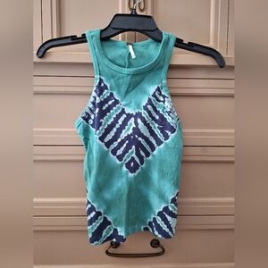 YFB crop top tank top, tie dye, size small